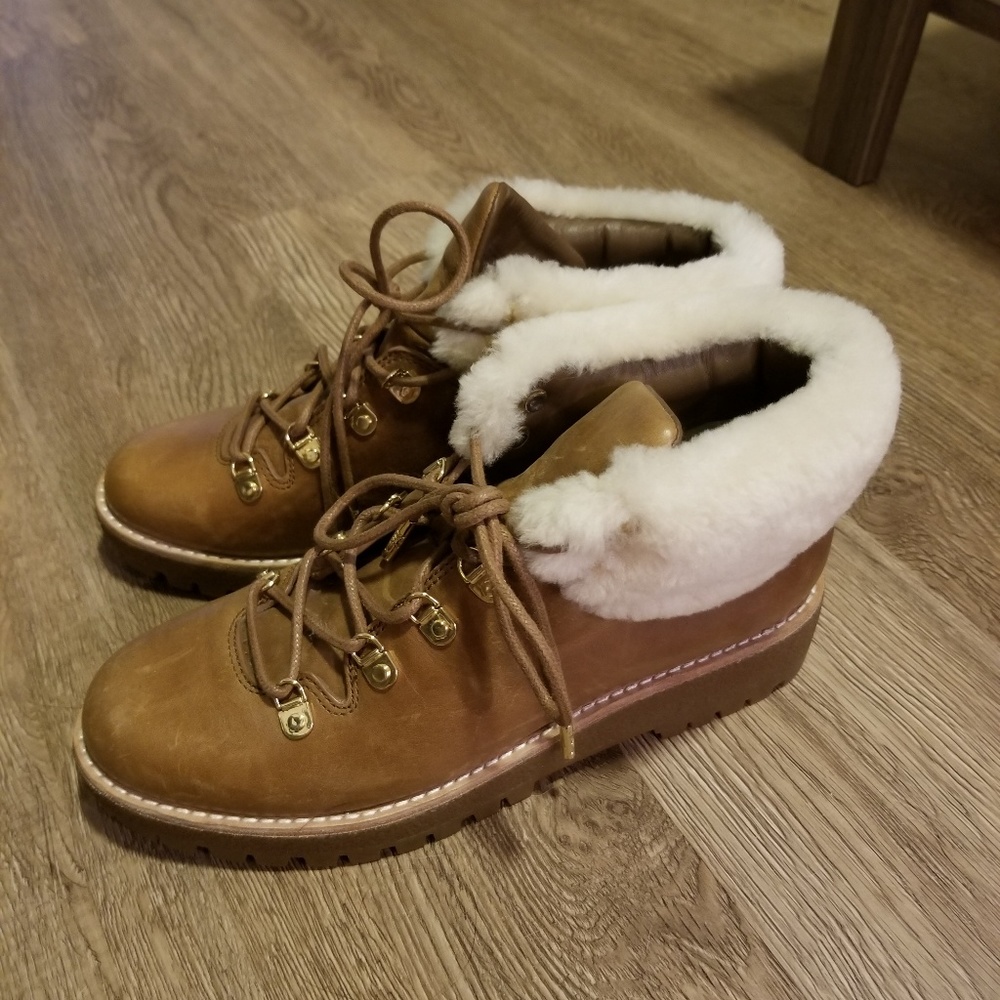 MICHAEL KORS Putnam Boots Brown, women's size 8M